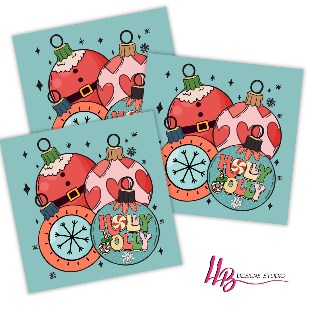 Holly Jolly, Packaging Inserts - SIZE 3 X 3 INCHES | Card Number: TY108 | Ready To Ship