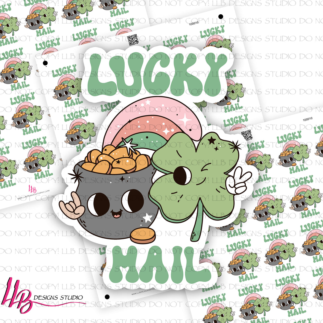 Lucky Mail,  Small Shop Stickers , Sticker #: S0730, Ready To Ship