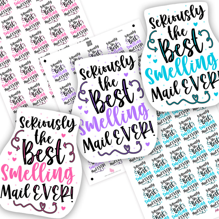 The Best Smelling Mail, Small Shop Stickers , Sticker #: S0679, Ready To Ship