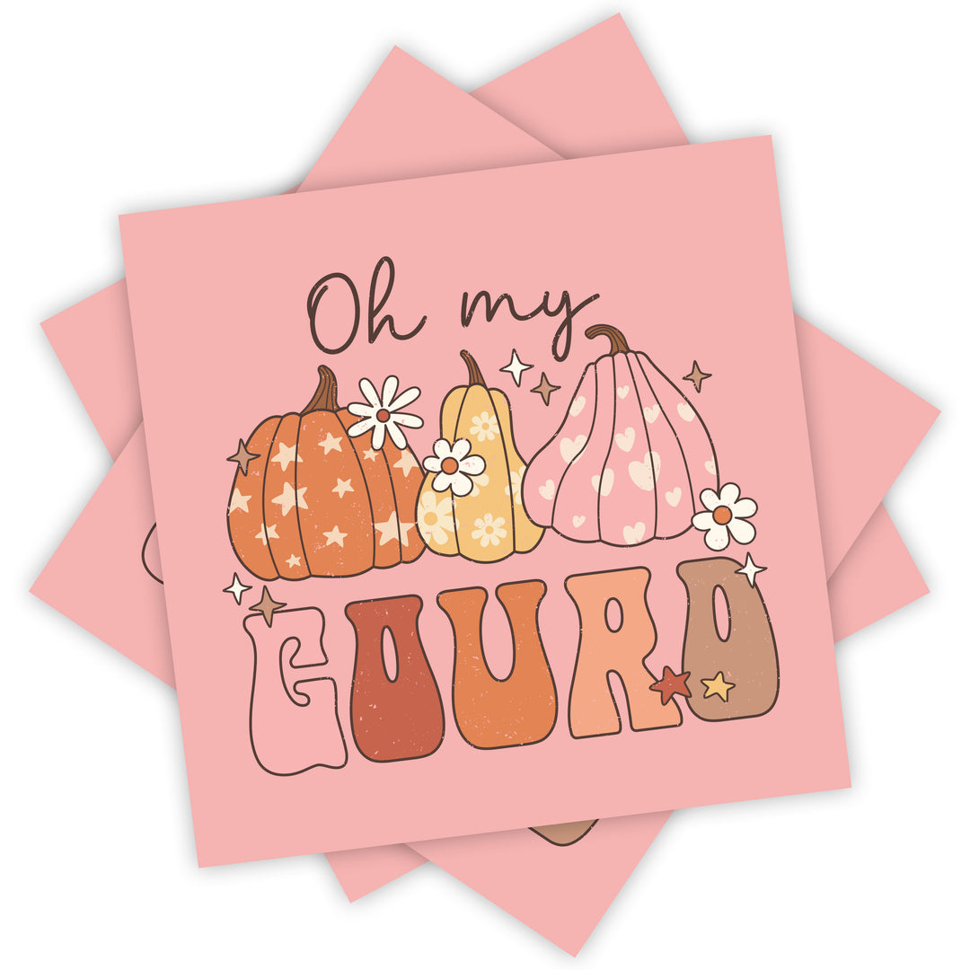 Oh My Gourd, Packaging Inserts - SIZE 3 X 3 INCHES | Card Number: TY101 | Ready To Ship