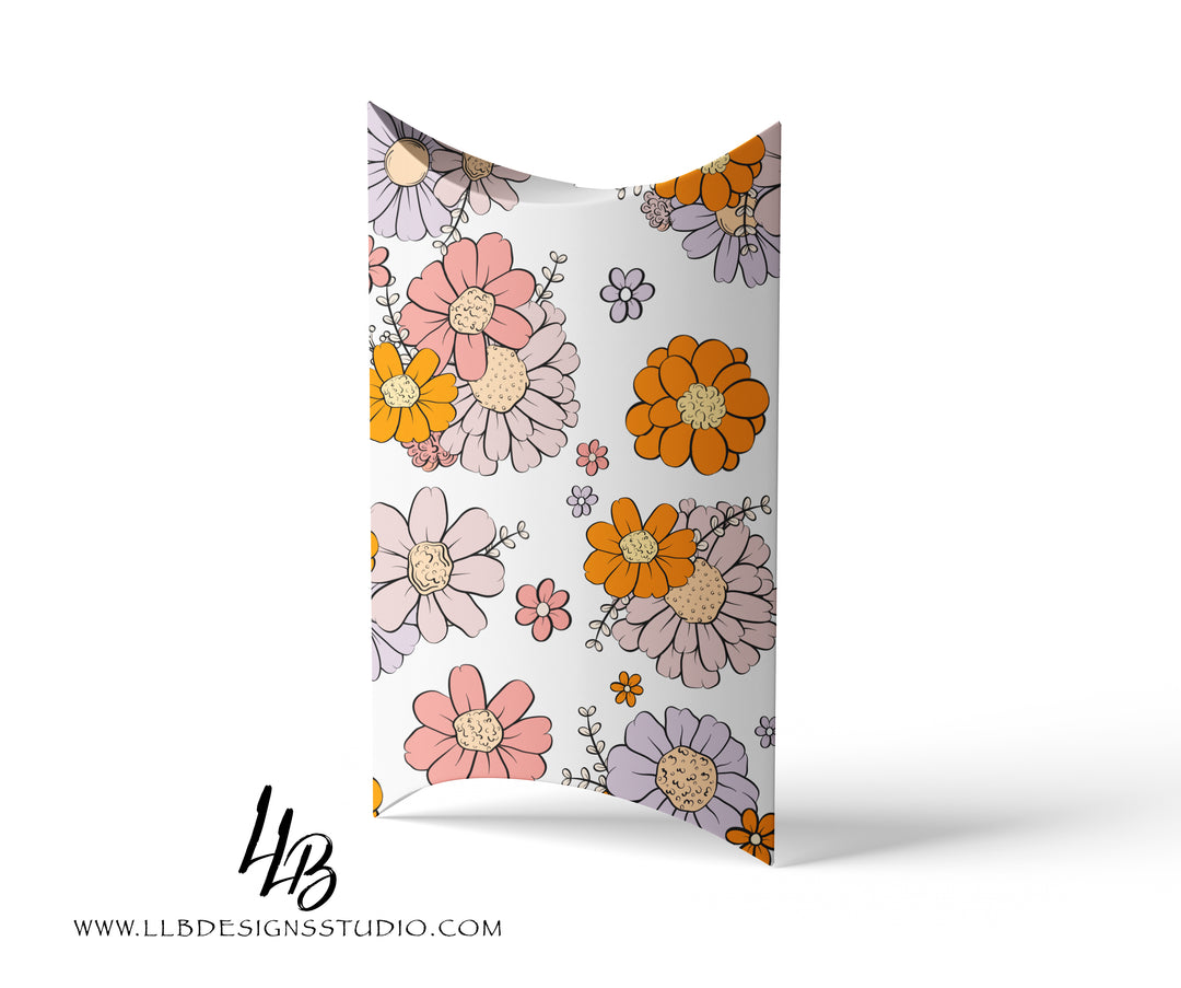 Spring Bloosm Floral Pillow Box Packaging