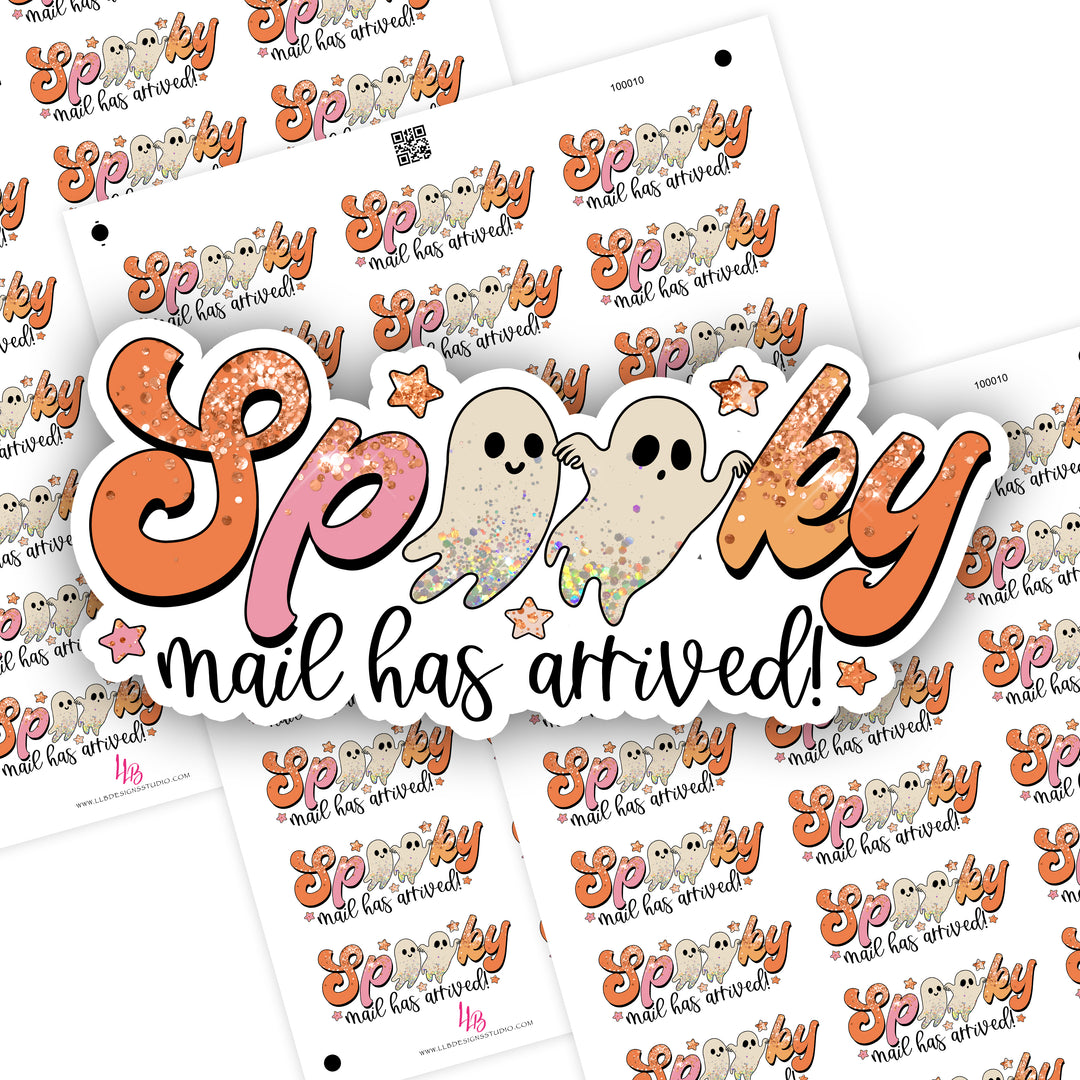 Spooky Mail Has Arrived, Business Branding, Small Shop Stickers , Sticker #: S0646, Ready To Ship