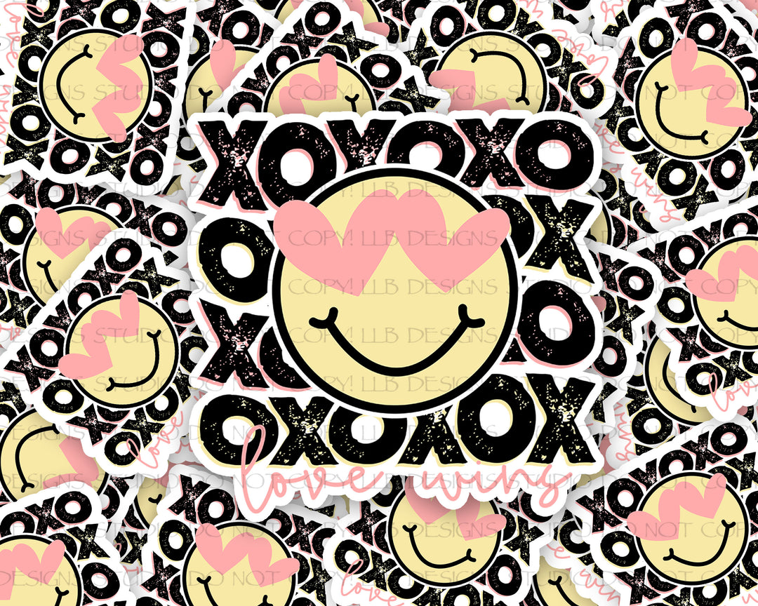 XOXO Love Wins, Business Branding, Small Shop Vinyl, Tumbler Decal, Laptop Sticker, Window Sticker,