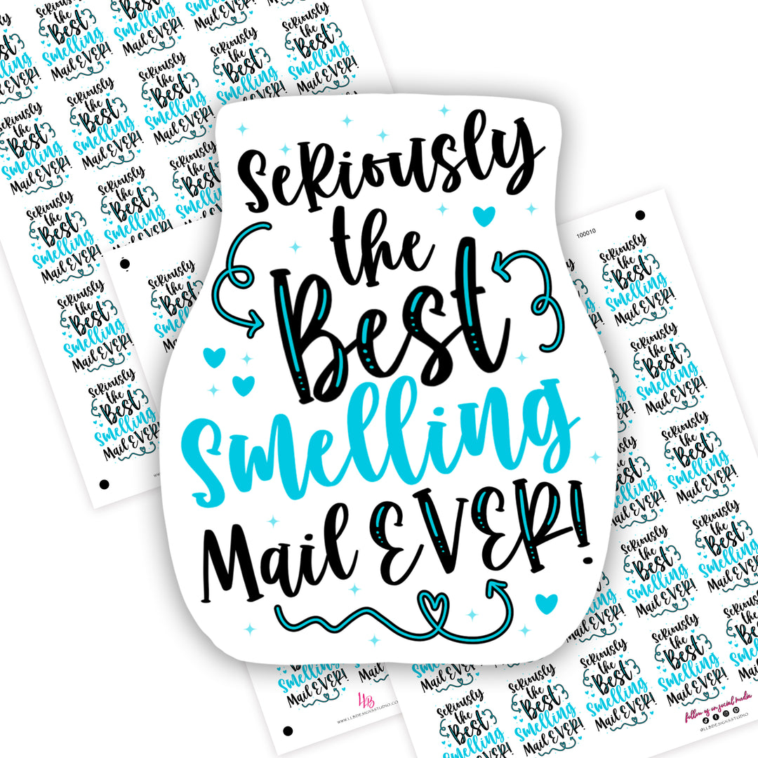 The Best Smelling Mail, Small Shop Stickers , Sticker #: S0679, Ready To Ship