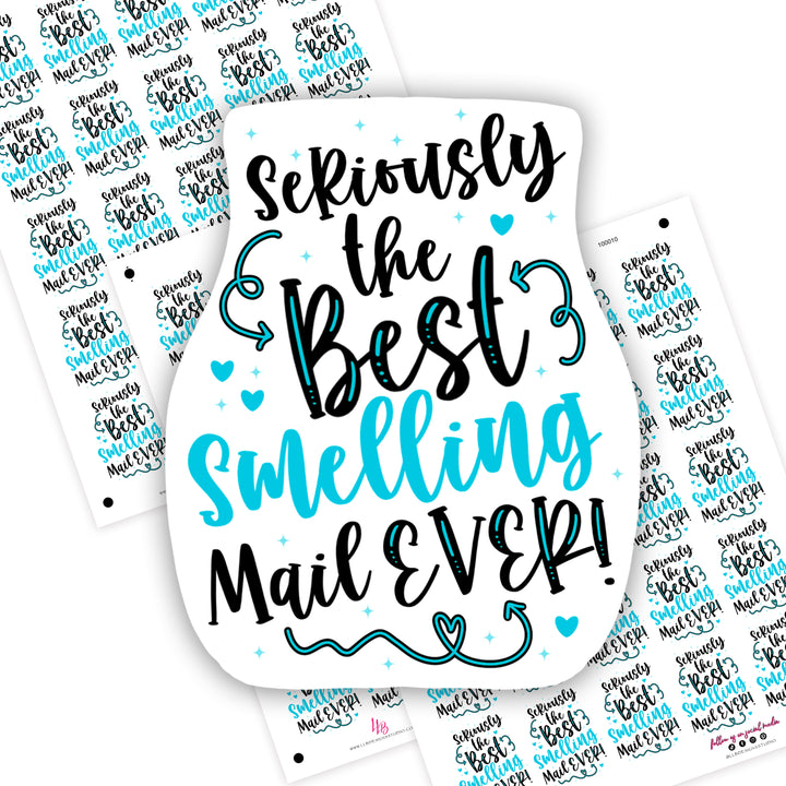 The Best Smelling Mail, Small Shop Stickers , Sticker #: S0679, Ready To Ship