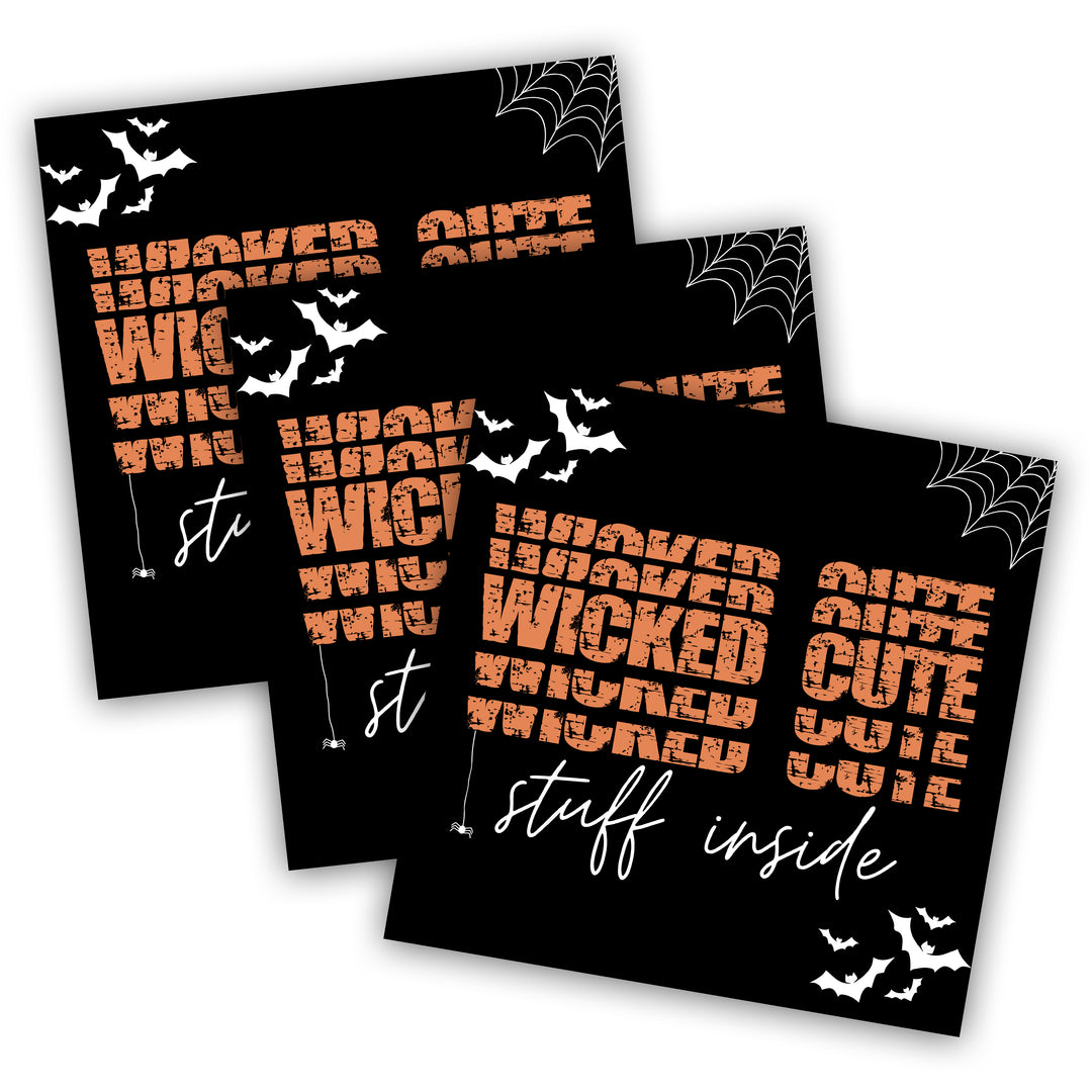 Wicked Cute Things Inside, Packaging Inserts - SIZE 3 X 3 INCHES | Card Number: TY105 | Ready To Ship