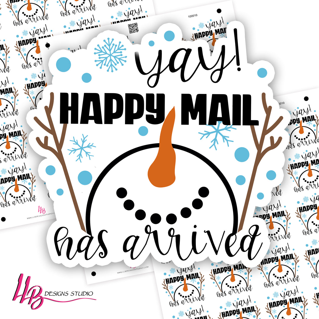 Yay Happy Mail Has Arrived, Small Shop Stickers , Sticker #: S0673, Ready To Ship