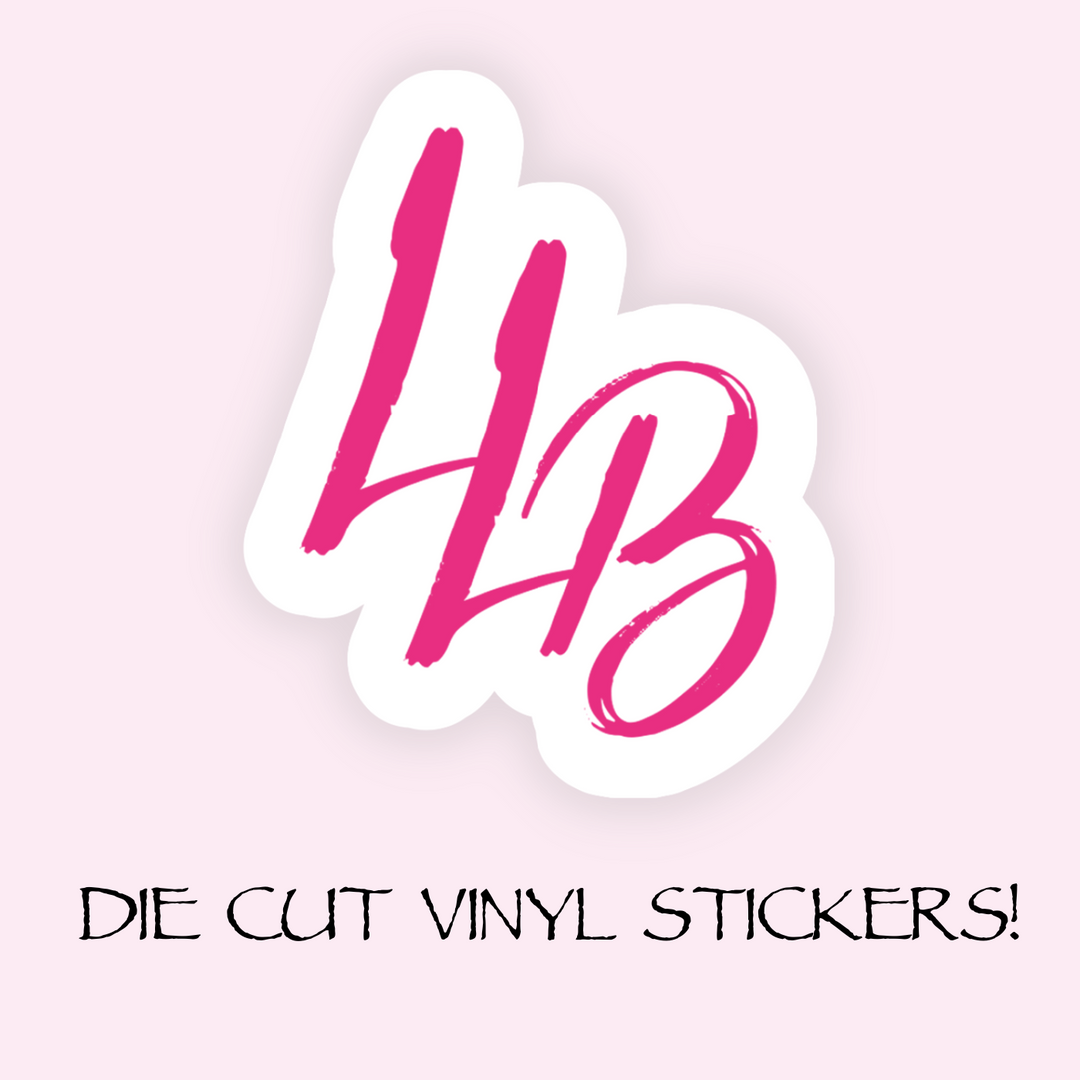 Die Cut Vinyl Logo Stickers - 48 pack