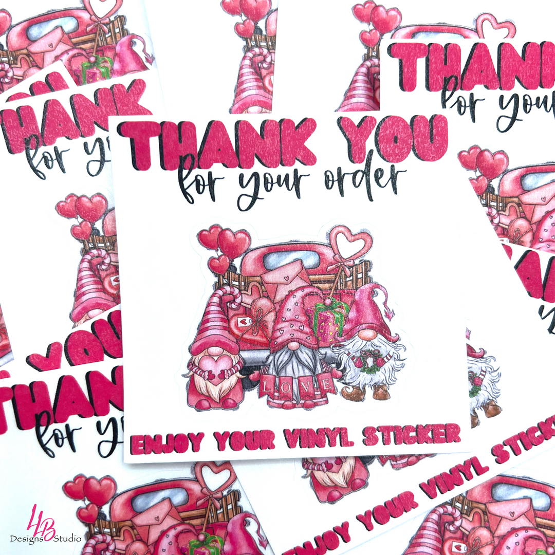 Thank You Vinyl Peel Off Stickers, Package Fillers, Business Branding, Small Shop Vinyl, Tumbler Decal, Laptop Sticker, Window Sticker,