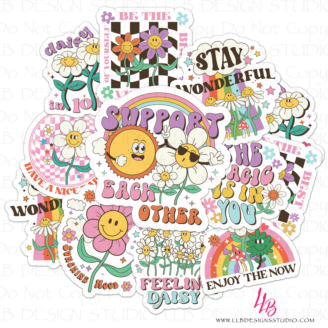 Daisy Support Pack | Package Fillers | Business Branding | Small Shop Vinyl, 25 Pack