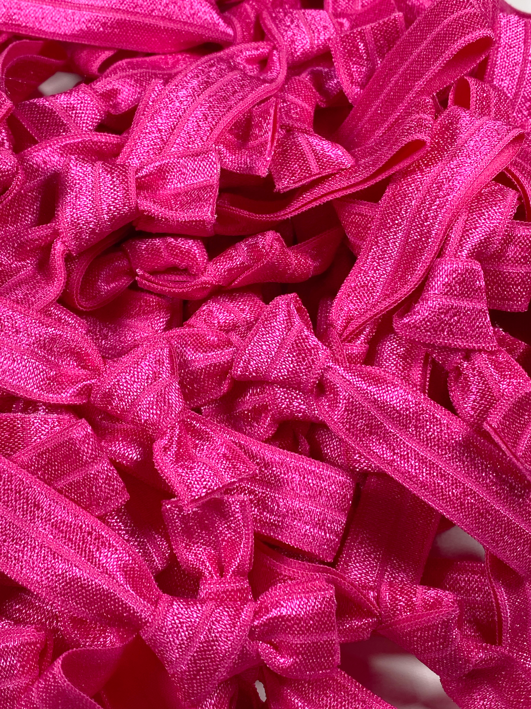 Hot Pink Solid Mix Hair Ties