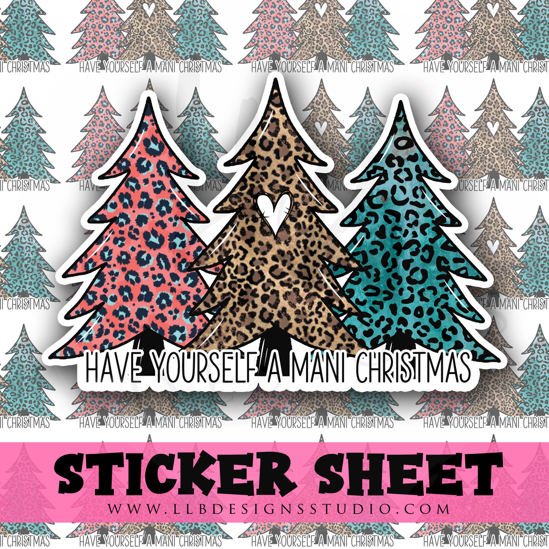 Have Yourself A Mani Christmas |  Packaging Stickers | Business Branding | Small Shop Stickers | Sticker #: S0251 | Ready To Ship
