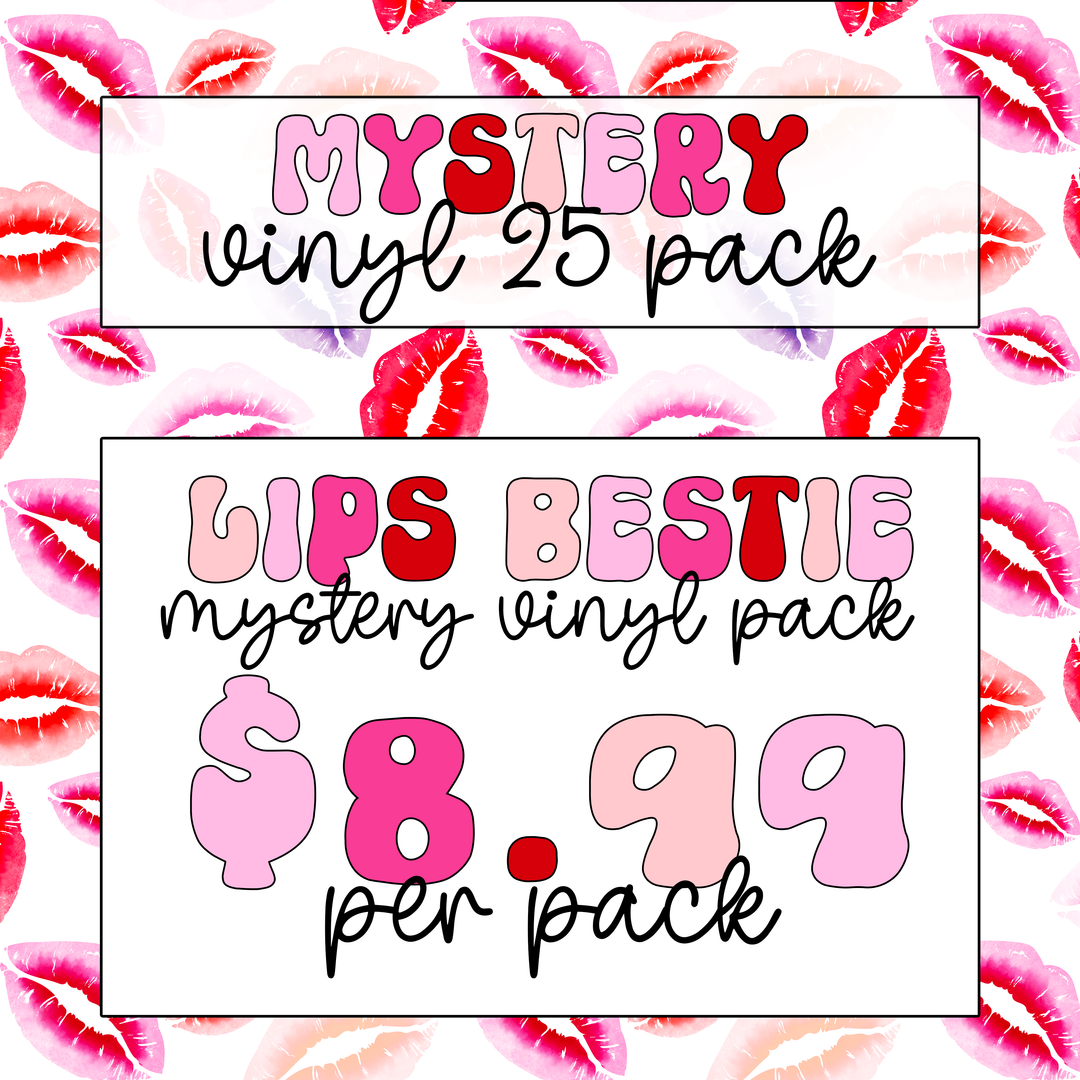 Lips Mystery Bundle, Package Fillers, Business Branding, Small Shop Vinyl, Tumbler Decal, Laptop Sticker, Window Sticker, LipStick Decals