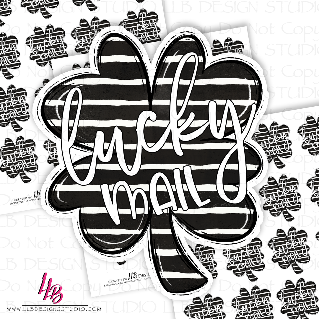 Foil Lucky Mail, Sticker, Foil Sticker, Small Business Branding, Packaging Sticker, Made To Order