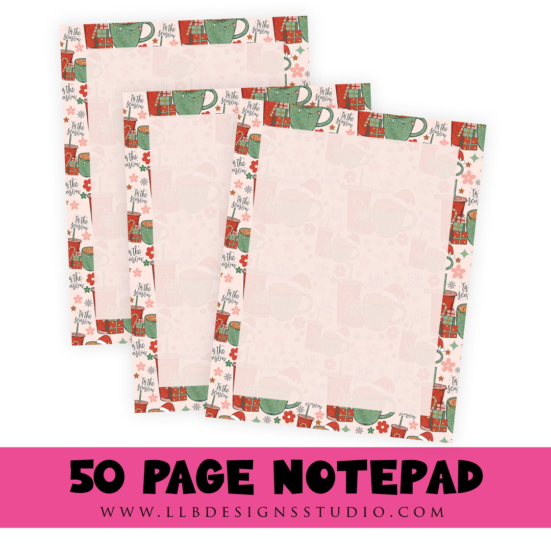 Notepads | Tis The Season Notepad - Size: 4.25 x 5.5 - 50 Pages | SKU #NP0012