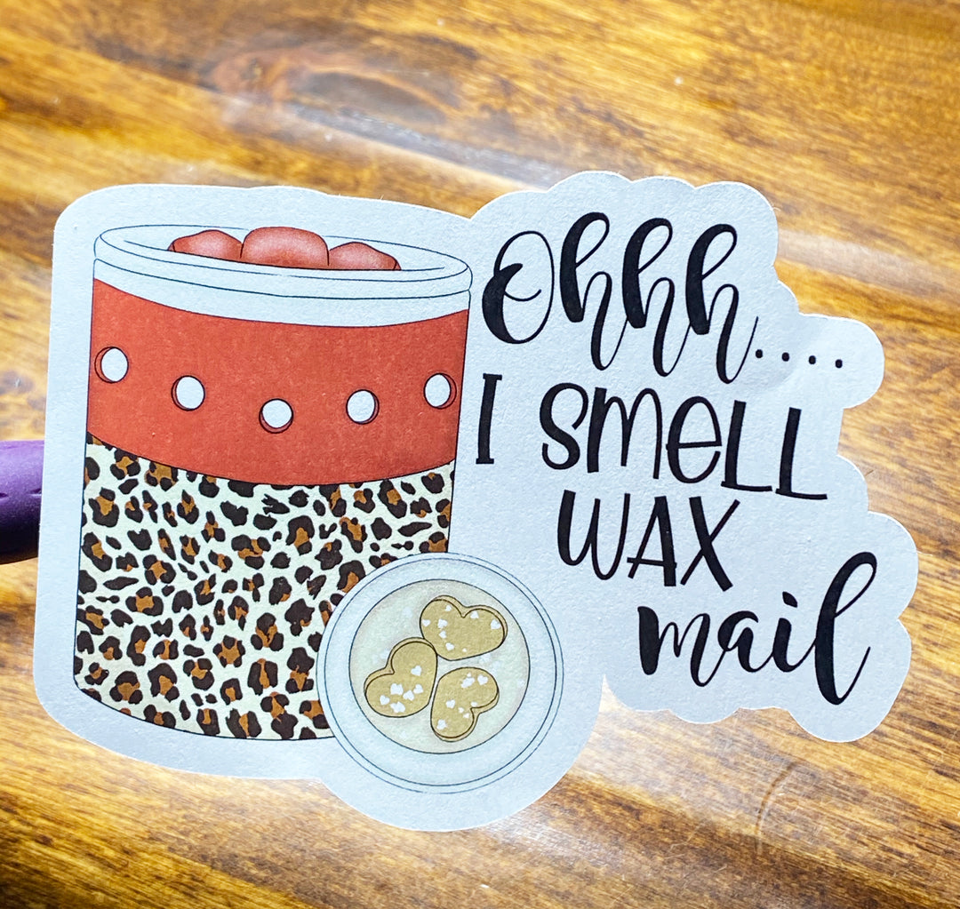 Oh I Smell Wax | Packaging Stickers | Business Branding | Small Shop Stickers | Sticker #: S0099 | Ready To Ship