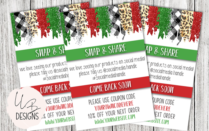 LLB Friday Holiday Social Media Cards! 15 Free Cards For Every 50 Cards
