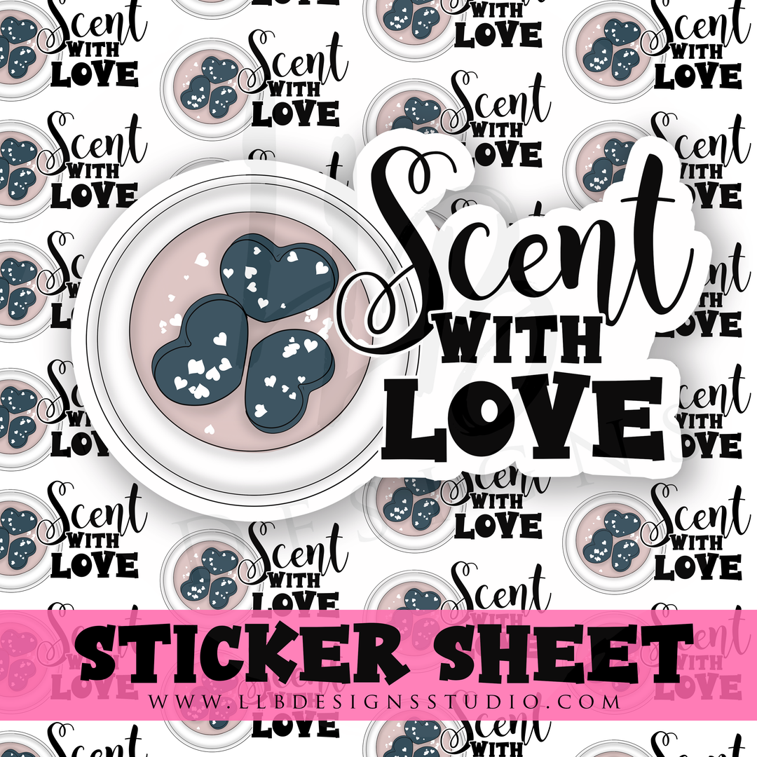 Scent With Love |  Packaging Stickers | Business Branding | Small Shop Stickers | Sticker #: S0299 | Ready To Ship