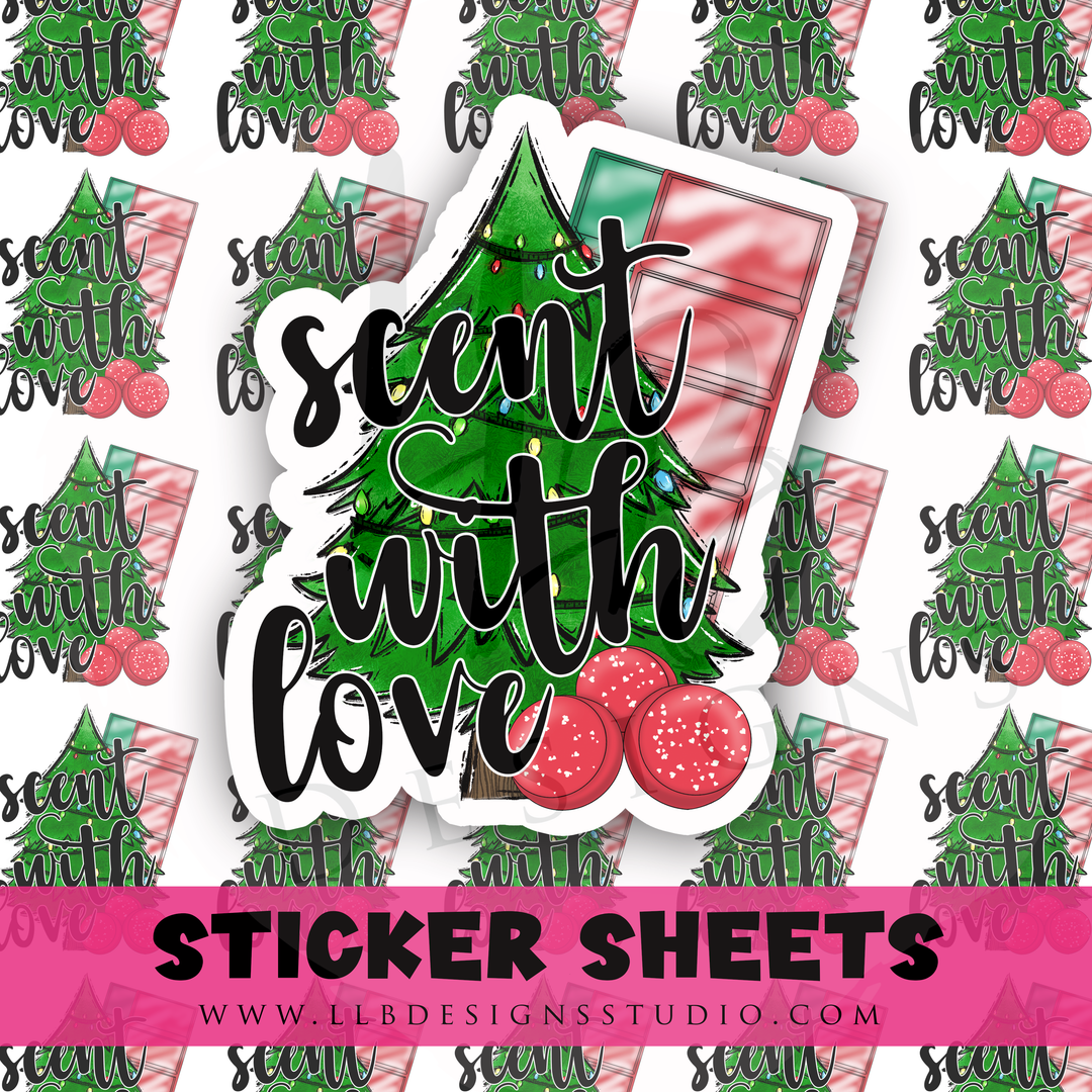 Scent With Love | Packaging Stickers | Business Branding | Small Shop Stickers | Sticker #: S0516 | Ready To Ship