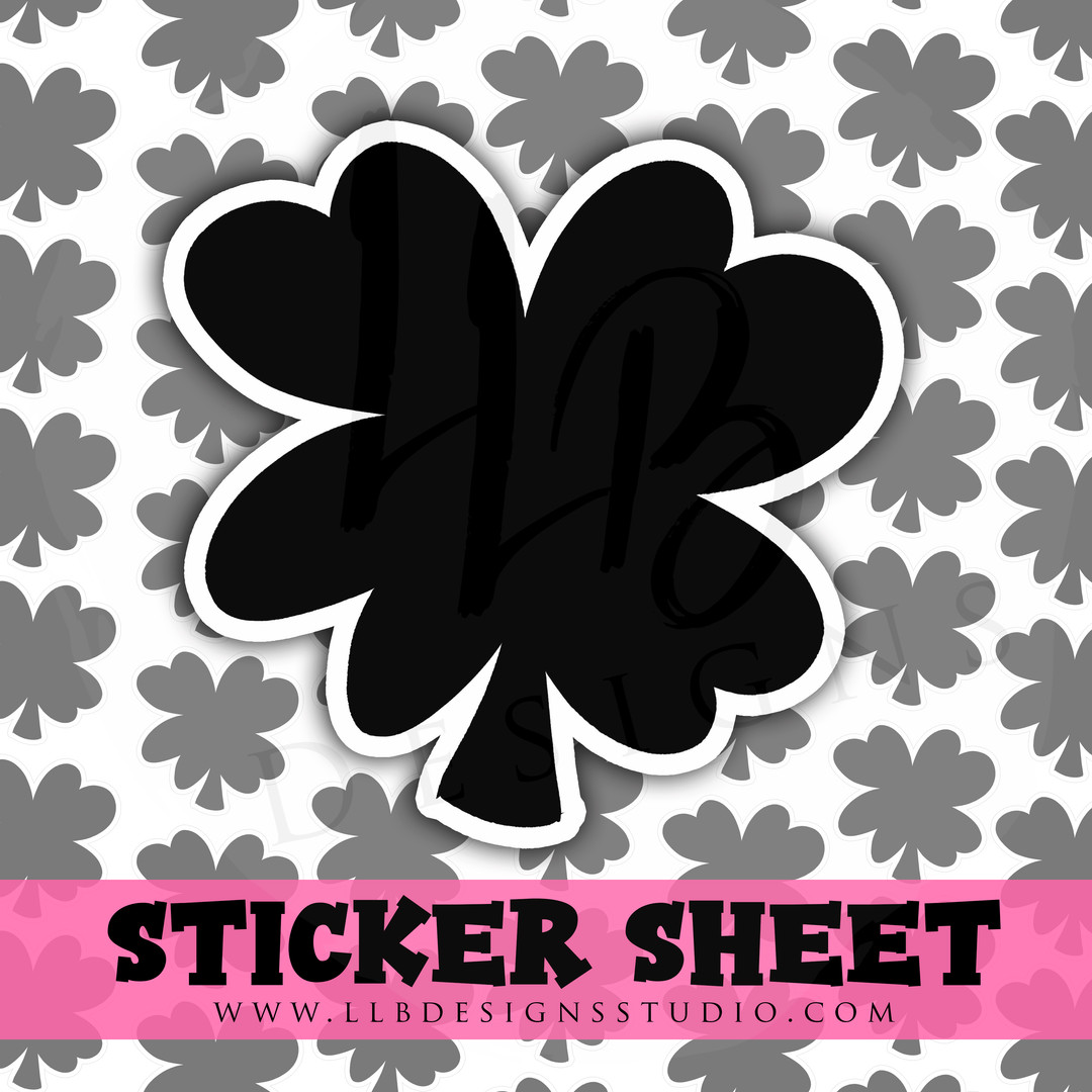 Shamrocks | 1 Inch | Small Business Branding | Packaging Sticker  | Made To Order