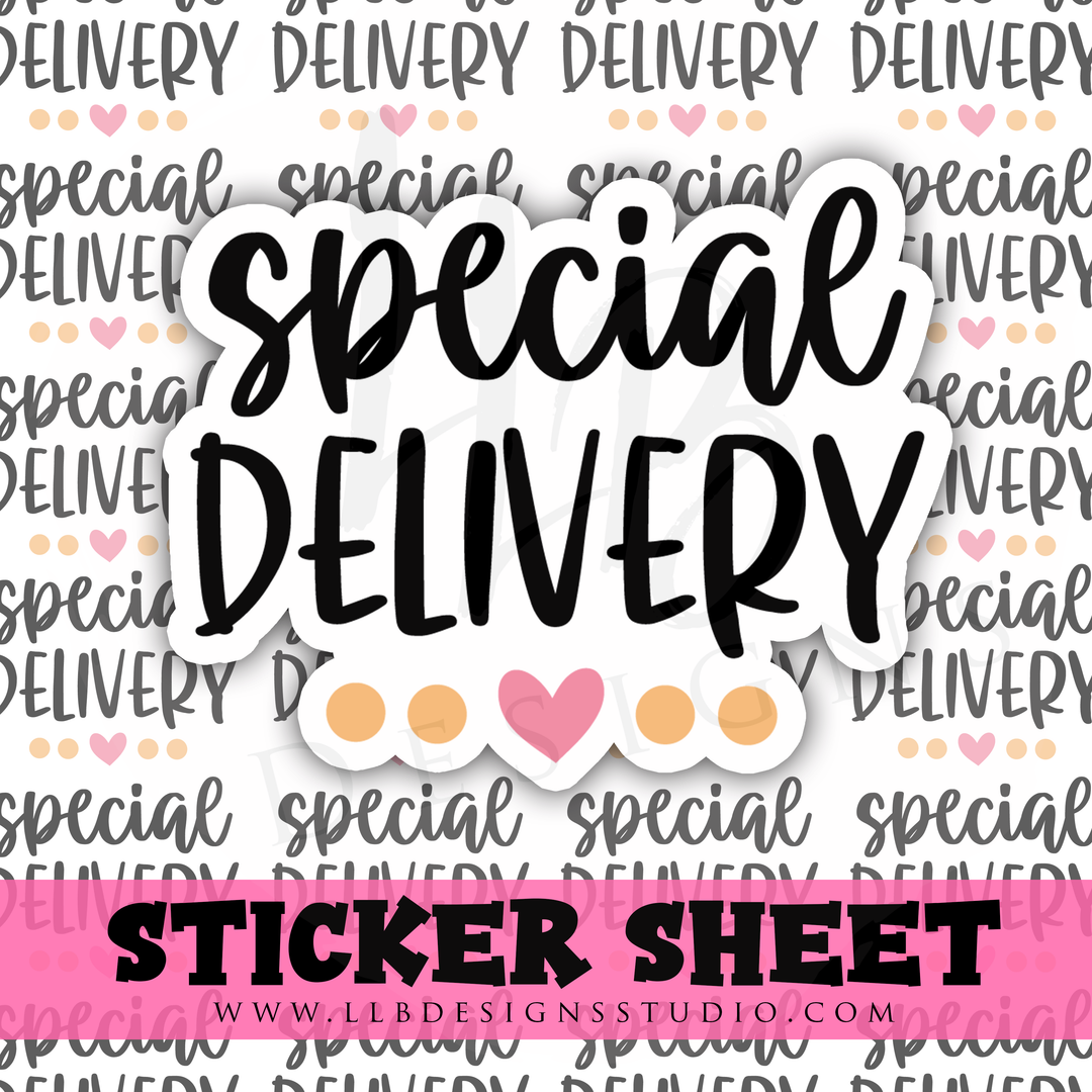 Special Delivery |  Packaging Stickers | Business Branding | Small Shop Stickers | Sticker #: S0315 | Ready To Ship
