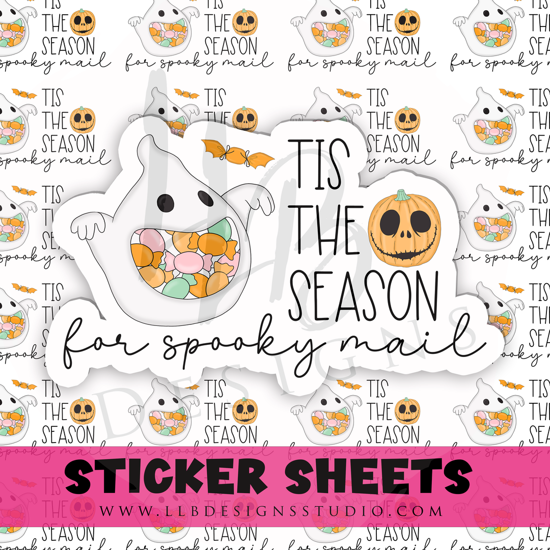 Tis The Season For Spooky Mail |  Packaging Stickers | Business Branding | Small Shop Stickers | Sticker #: S0500 | Ready To Ship