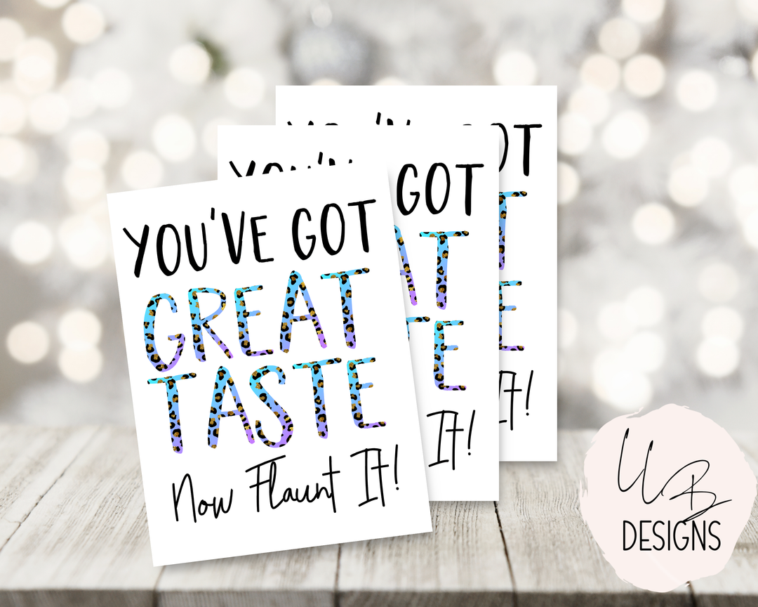 Packaging Insert  | Great Taste - Flaunt It  | Card Number: TY73 | Ready To Ship