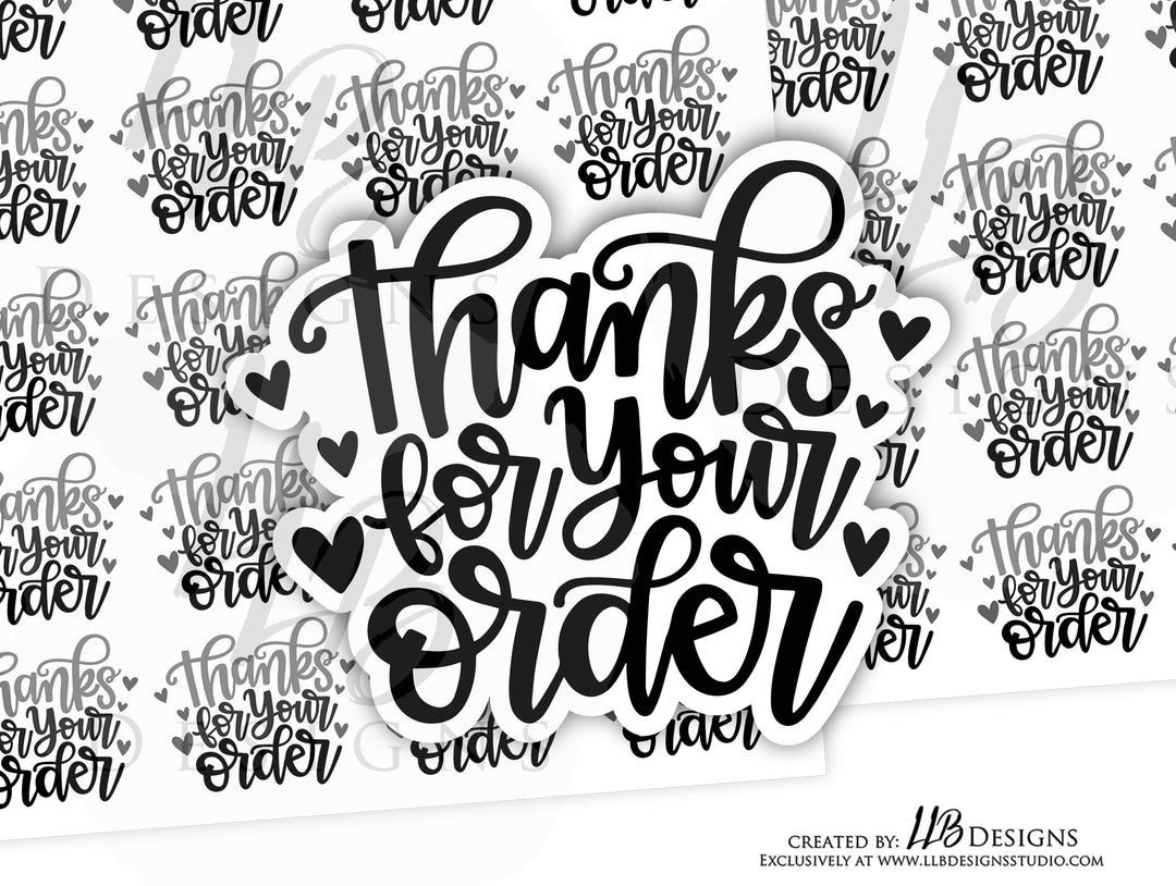 Foil - Thank You For Your Order Hearts