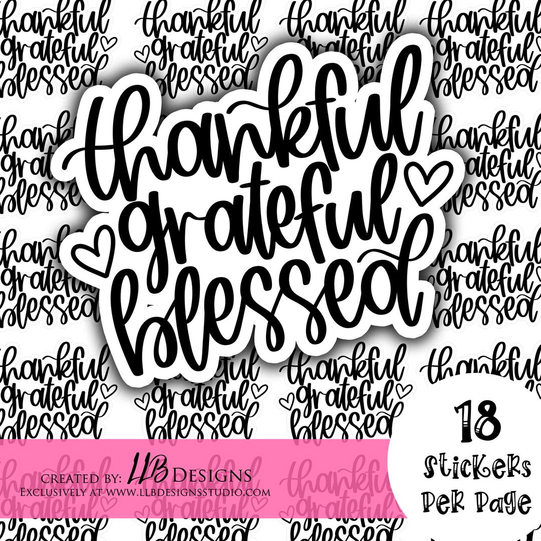 Foil - Thankful Grateful Blessed