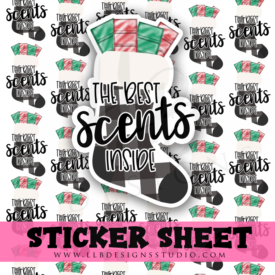 The Best Scents Inside |  Packaging Stickers | Business Branding | Small Shop Stickers | Sticker #: S0278 | Ready To Ship
