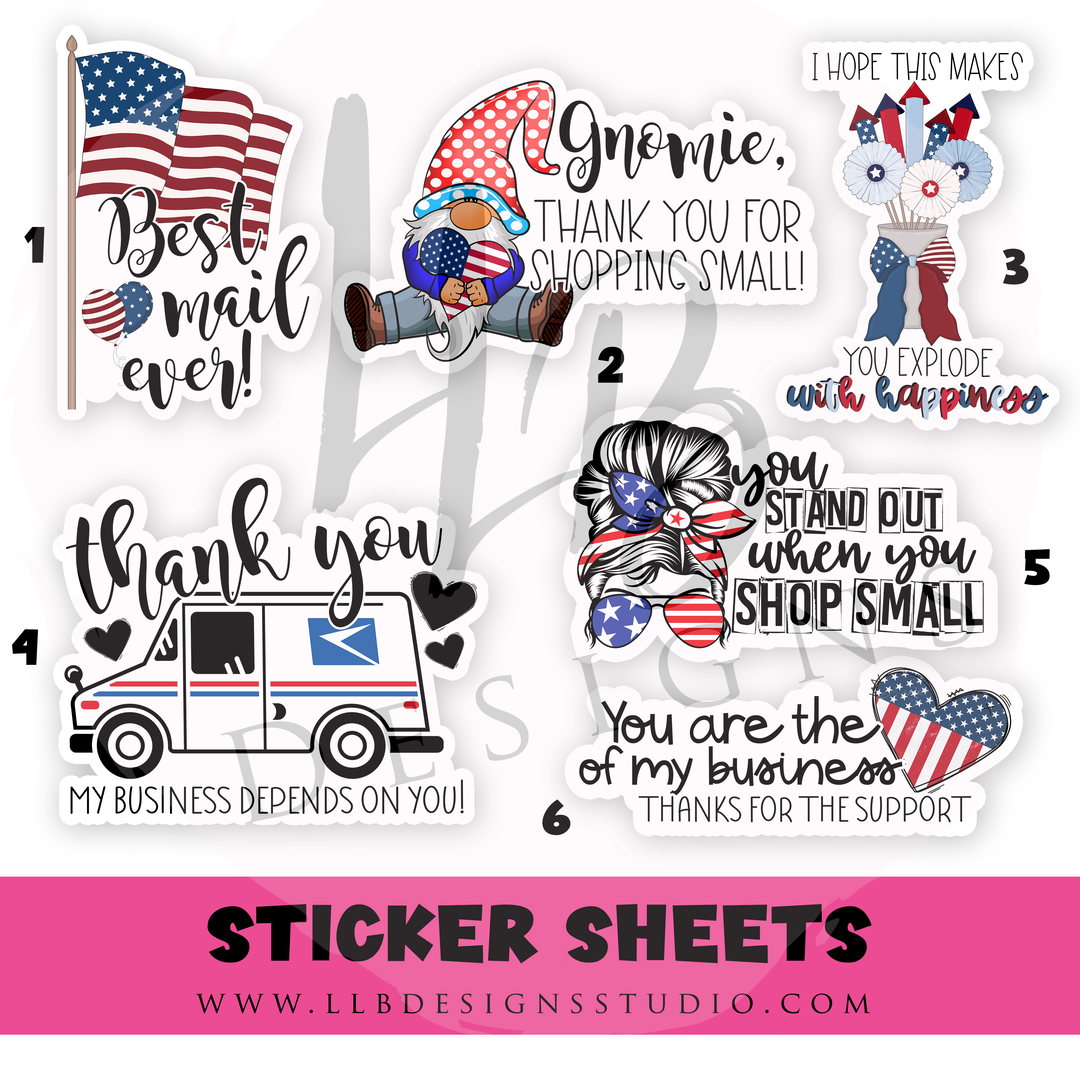 Lady Boss Box Stickers - Pick Your Sticker Sheet |  Packaging Stickers | Business Branding | Small Shop Stickers |  | Ready To Ship