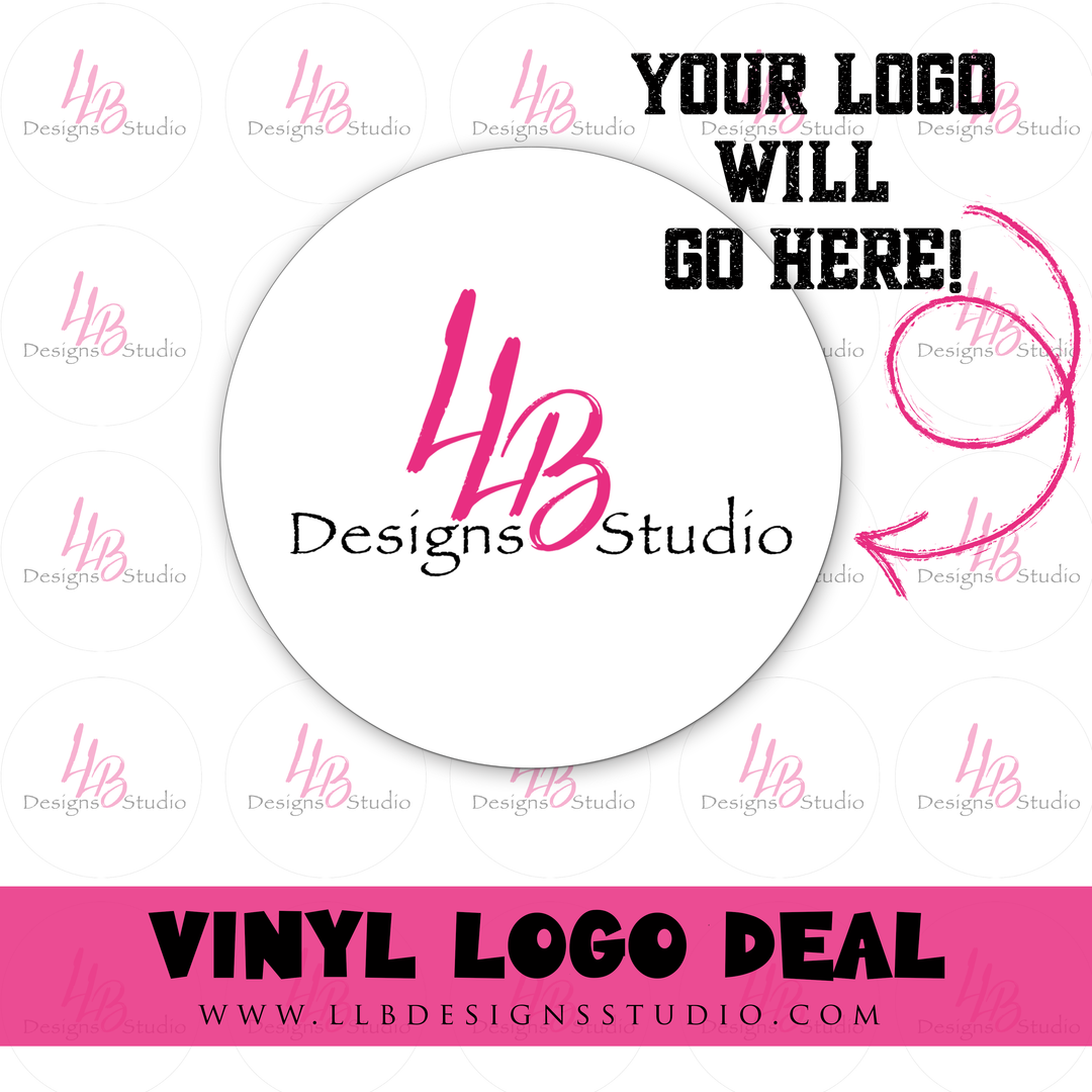 Custom Round Vinyl Logo Stickers - 48 pack