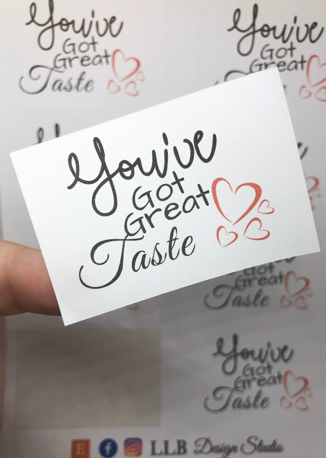 You've Got Great Taste Stickers | Packaging Stickers | Business Branding | Small Shop Stickers | Sticker #: S0120 | Ready To Ship