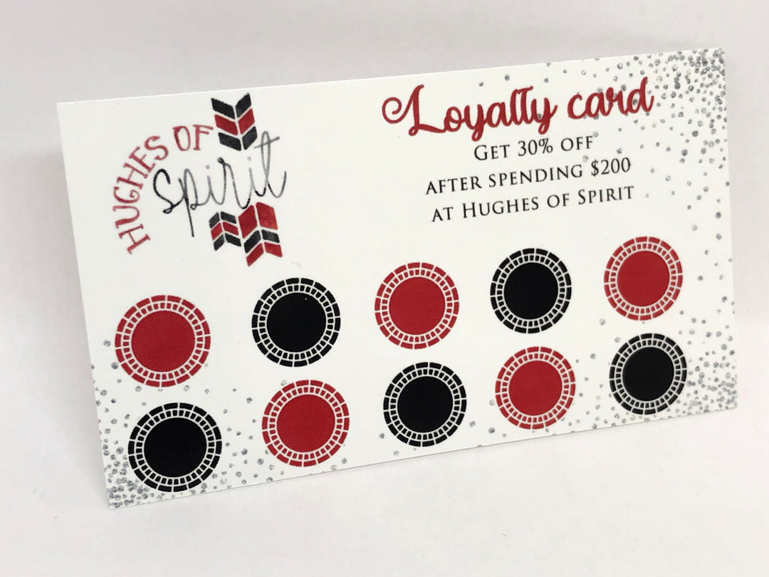 Custom Single Side Loyalty Business Cards